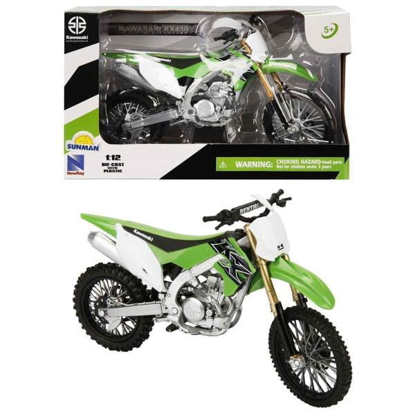57483 SUN- Kawasakı  KX450 Yeşil 1:12 - Image 1