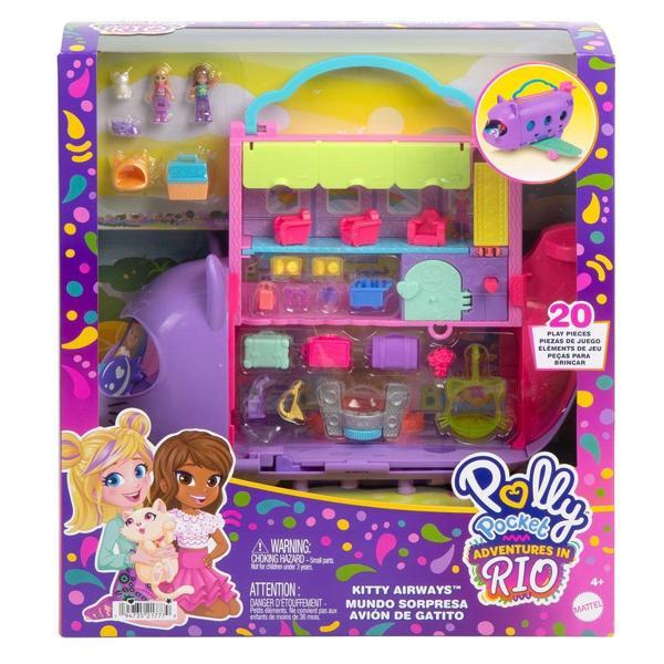 HWP19 Polly Pocket Adventures in Rio Uçak Oyun Seti - Image 1