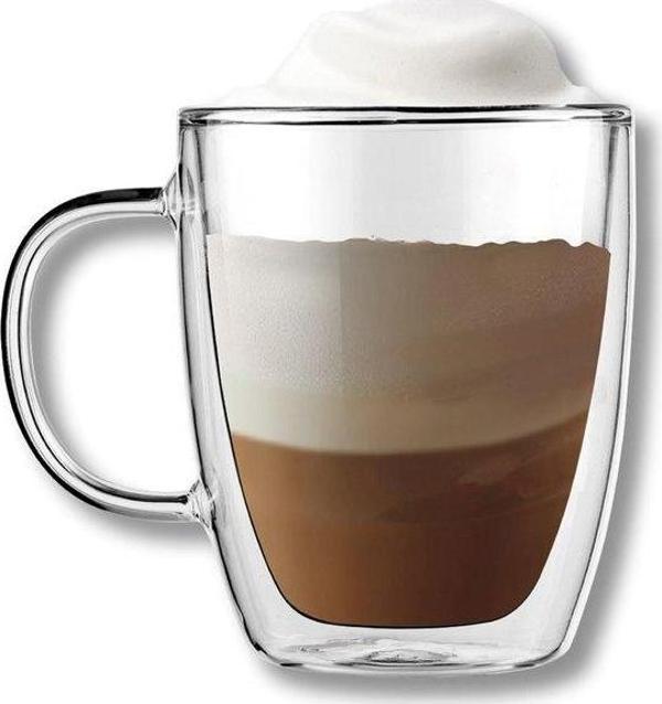 MYSTYLE Çift Cidarlı Kulplu Kupa 350ml - Image 1