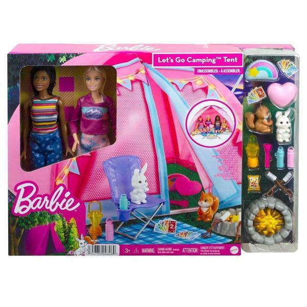 HGC18 Barbie Malibu ve Brooklyn Kampta Oyun Seti - Image 1