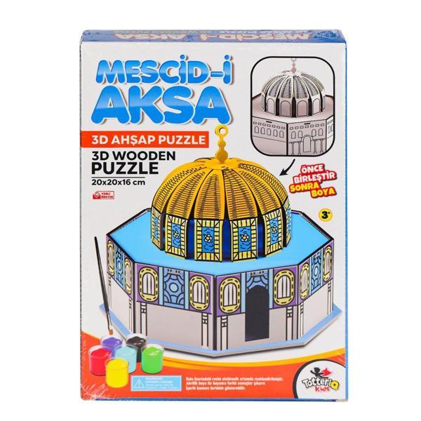 8209 Mescid-i Ahka 3D Ahşap Puzzle ve Boyama -Totteriq - Image 1
