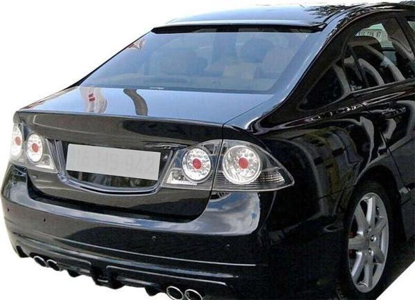 Honda Civic Fd6 2006 - 2011 Cam Üstü Spoiler Plastik Boyasız - Image 1