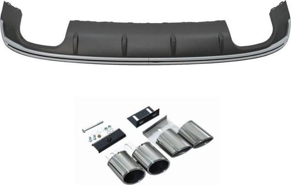 Audi A3 2013-2016 Sedan Uyumlu S3 Difüzör ve Egzoz Seti - Image 1