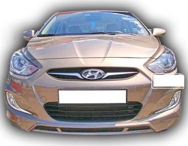 Hyundai Accent Blue 2011 - 19 Custom Ön Ek Plastik Boyasız - Image 1