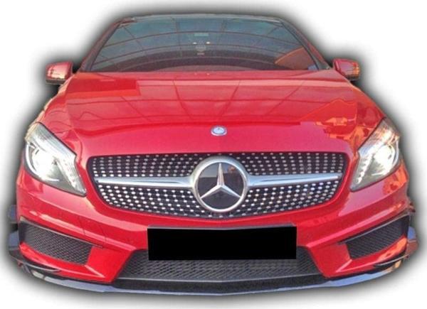 Mercedes W176 A-Serisi Uyumlu 6 Parça Ön Tampon Kaşları Boyasız - Image 1