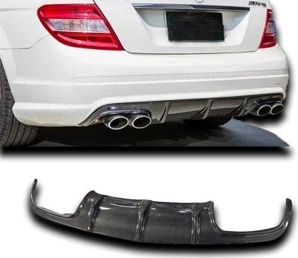 Mercedes W204 C Serisi Sedan-Coupe Amg C63 2008 - 2012 Uyumlu Difüzör Plastik Boyasız - Image 1