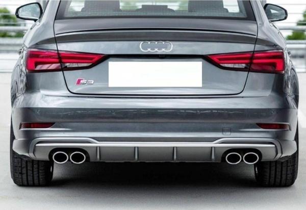 Audi A3 2016-2020 Sedan Uyumlu S3 Difüzör Egzoz Seti - Image 1