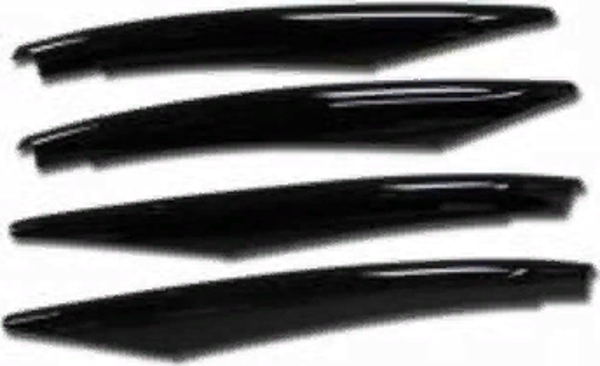 Mercedes W205 2019+ Uyumlu Sis Kaşları 4 Parça (Sis Bıçakları) (Piano Black) - Image 1