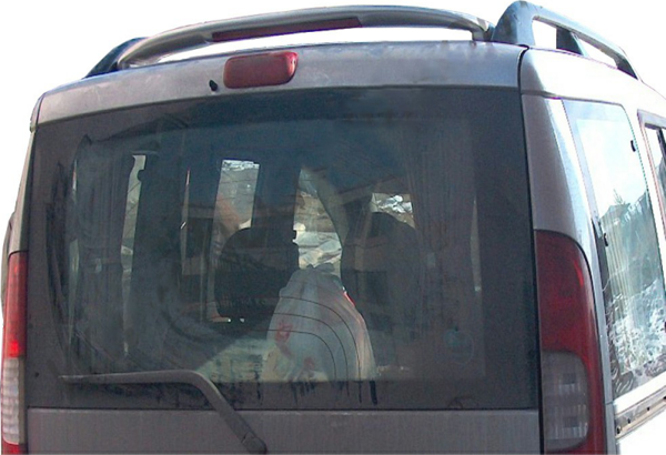 Fiat Doblo 1-2 Işıklı Tavan Spoiler Boyasız - Image 1