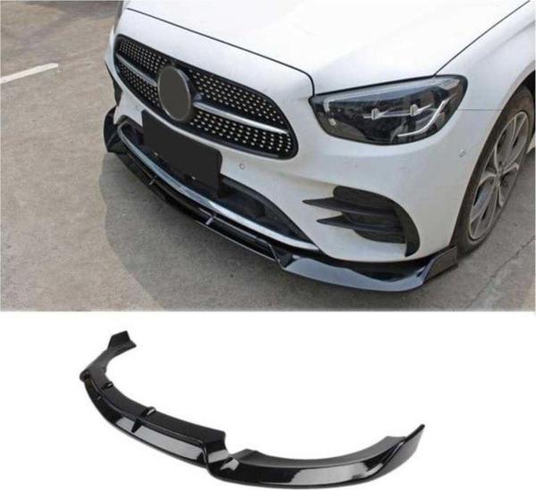 Mercedes W213 E Serisi 2020+ Uyumlu Ön Lip - Piano Black - Image 1