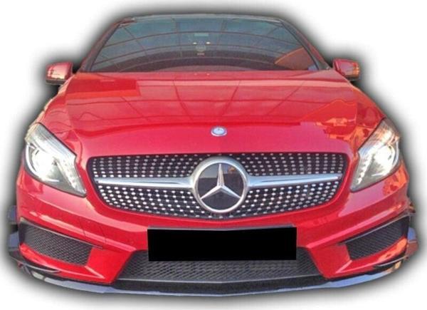 Mercedes W176 A-Serisi Uyumlu 6 Parça Ön Tampon Kaşları Boyalı - Image 1