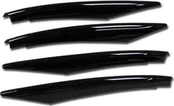 Mercedes W177 A Serisi 2019+ Uyumlu Ön Tampon Bıçakları - 4 Parça - Piano Black - Image 1