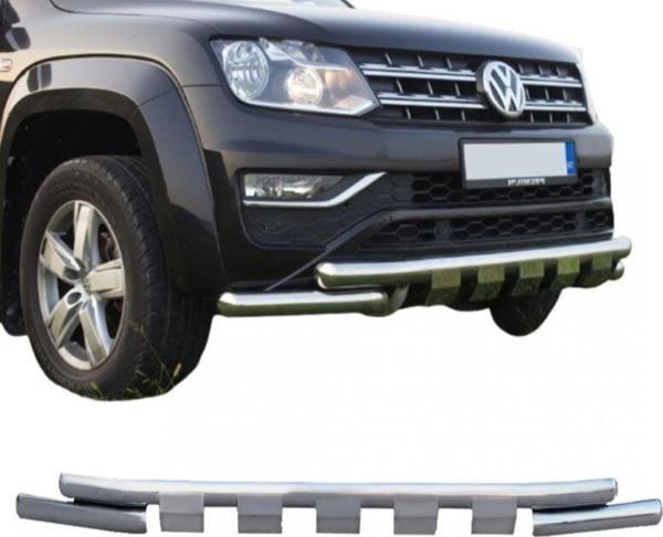 Nissan Navara 2006+ Sonrası Krom Shark Ön Koruma AQM4WD - Image 1