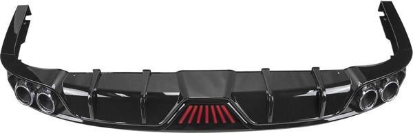 Honda  Civic FE1 2022 Uyumlu Difüzör / 4 Egzoz Ledli - Image 1