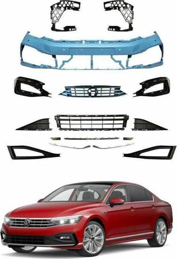Volkswagen Passat B 8.5 R Line Ön Tampon ve Panjur Seti - Image 1