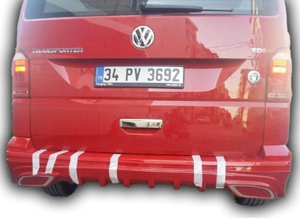Volkswagen Transporter T7 Difüzörlü Arka Tampon Eki Boyasız - Image 1
