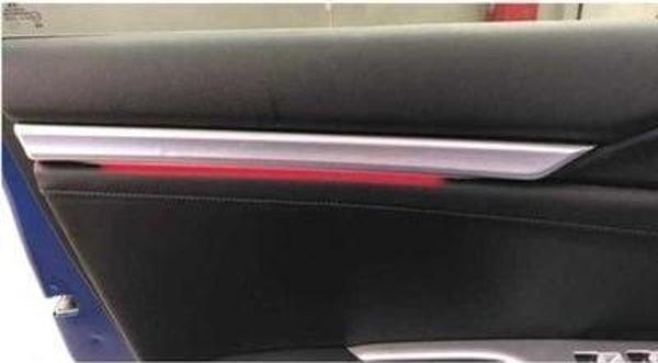Honda Civic Fc5-Fk7 2016-2020 Işıklı İç Kapı Çıtası 4 Parça Kırmızı - Image 1