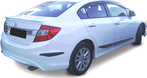 Honda Civic 2012 Modulo Arka Karlık Boyalı - Image 1