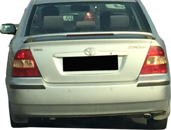 Toyota Corolla 2003 - 2007 Sedan Işıklı Spoiler Boyalı - Image 1