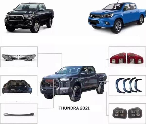 Toyota Hılux (2016-2019) Arası Uyumlu Tundra Body Kit /Far & Stop & Sis Dahil - Image 1