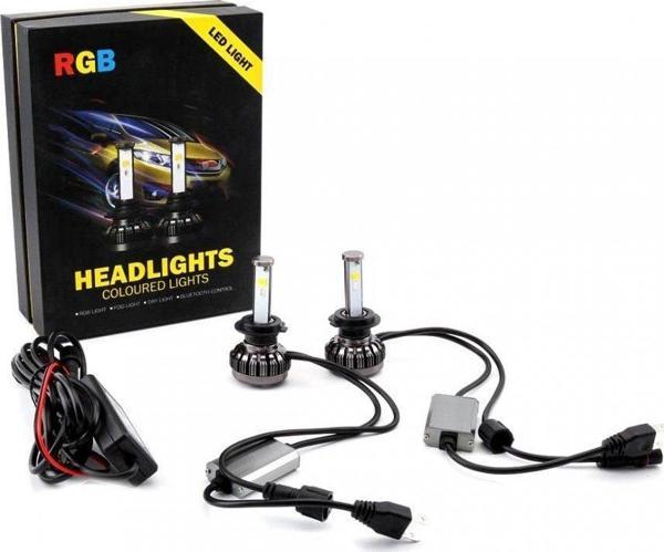 HB4 9006 Rgb Bluetooth Led Xenon Ampul 12v/20W/3000 Lumens (R65) - Image 1