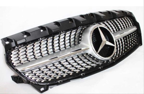 Mercedes W117 2013-2015 CLA Uyumlu Diamond Panjur - Gri - Image 1