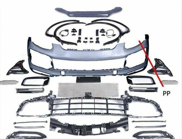 Porsche Cayenne 2011-2014 Facelift 2020+ Uyumlu Yükseltme 9Y0 Turbo Body Kit - Image 1