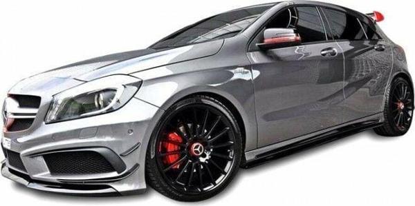 Mercedes W176 A Serisi Amg A45 2012 - 2018 Uyumlu Marşpiyel Altı Lip Plastik Boyasız - Image 1