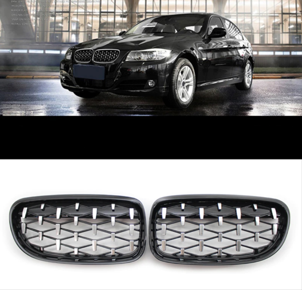 Bmw 3 Serisi E90 2008-2011 Uyumlu Dıamond Panjur ( Böbrek ) - Image 1