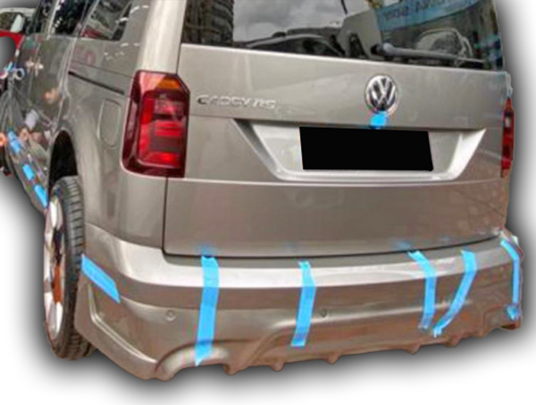 Volkswagen Caddy 2015 - 2020 Arka Tampon Eki Boyalı - Image 1
