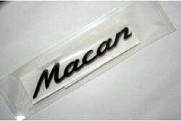 Porsche Macan Uyumlu Oem Bagaj Logosu Siyah (AL-7) - Image 1