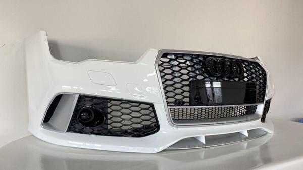 Audi A7 2015-2017 Uyumlu Rs7 Ön Tampon Panjur Seti ( Krom Çerçeve ) - Image 1
