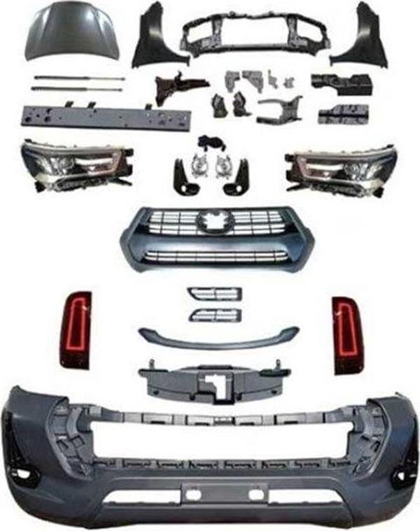 Toyota Hilux Vigo (2004-2015) Yeni Kasa Dönüşüm 2021 Revo Body Kit- Full Set - Image 1