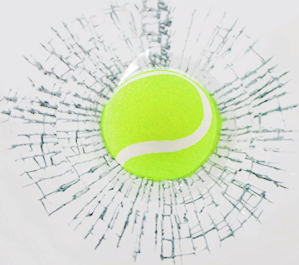 Tenis Toplu 3 Boyutlu Kırık Cam Sticker - Image 1