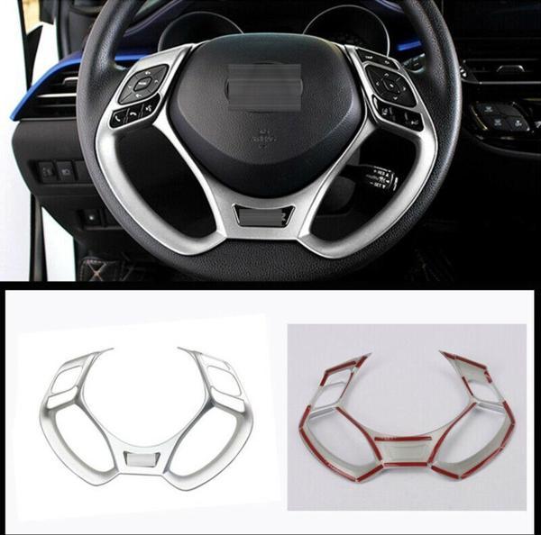 Toyota C-HR (2016-2019) Arası Uyumlu Direksiyon Kaplama / Sılver - Image 1