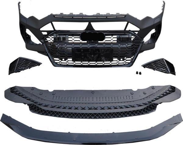 Audi A6 2019-2021 Avant Uyumlu Rs6 Ön Tampon Panjur Seti - Image 1
