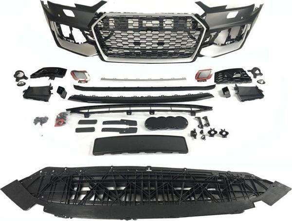 Audi A4 2016-2019 Arası Uyumlu RS Ön Tampon Seti - Image 1