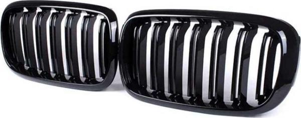 Bmw X5 / X6 F15 2015-2018 Uyumlu M Böbrek ( Çift Çizgi Panjur ) Pıano Black - Image 1