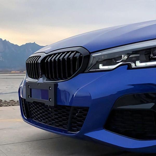 Bmw 3 Serisi G20 2019 + Uyumlu M3 Görünüm Böbrek ( Çift Çizgi Panjur ) - Pıano Black - Image 1