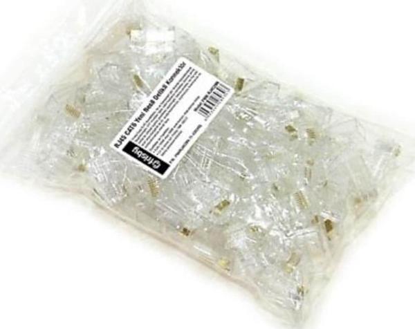 Frisby Fnw-Rj4528N Rj-45 Cat 6 Yeni Nesil Delikli Konnektör (100 Lü Paket) - Image 1