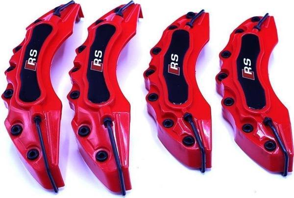 Rs Logolu Kaliper Kapağı Kırmızı 4 Parça - Image 1