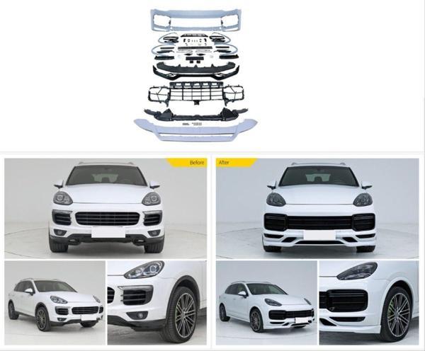 Porsche Cayenne (2014-2017) Arası Uyumlu Facelıft 2020+ Yükseltme 9Y0.1 Turbo+ TKT Body Kit - Image 1