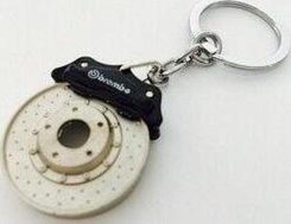Sportif Anahtarlık Siyah Kaliper Krom Disk - Image 1