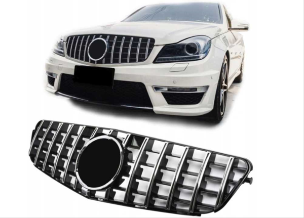 Mercedes W204 C Serisi (2007-2014) Arası Uyumlu Panjur GTR - Gri - Image 1