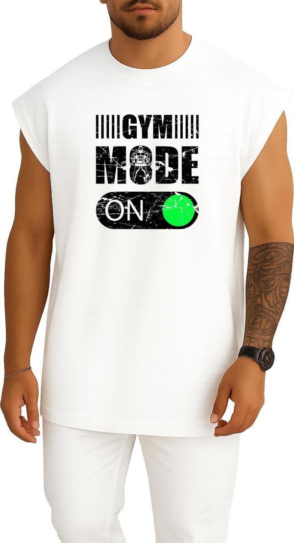 Oversize Gym Mode On Göğüs Tasarımlı Atlet - Image 1