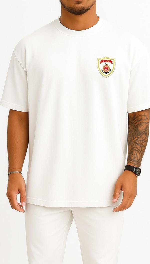 Oversize 701 Tcsg Dost Sahil Güvenlik Cep ve Sırt Tasarımlı Unisex T-Shirt - Image 1