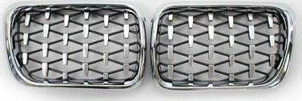 Bmw 3 Serisi 1997-1999 E36 Diamond Panjur (Böbrek) Krom Çerçeve - Image 1