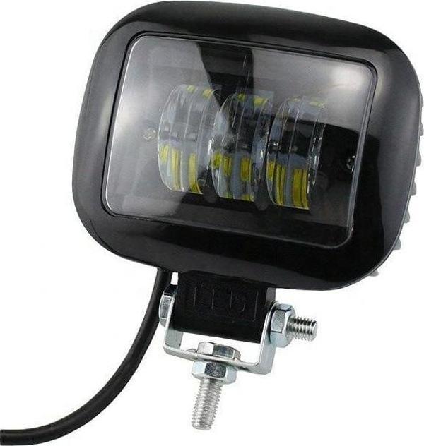 Dikdörtgen Off Road Spot Sis Lambası 3 Led Siyah Çerçeveli - Image 1