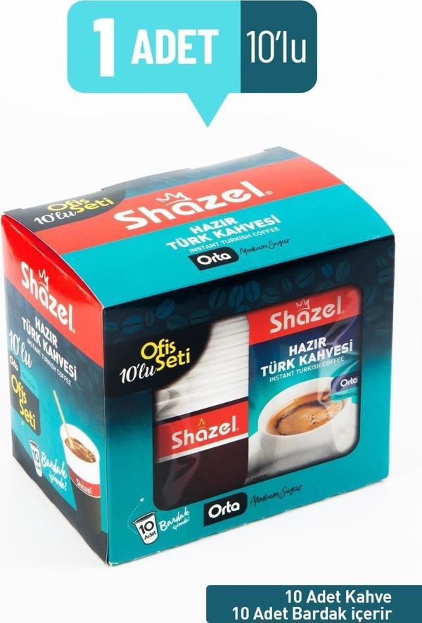 Shazel Hazır Türk Kahvesi Ofis Seti - Orta - Image 1