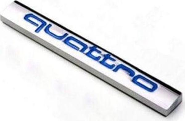 Audi Quattro Mavi Bagaj Logosu 7×1 Cm - Image 1